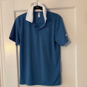 adidas Blue Polo with White Accents and Telluride logo